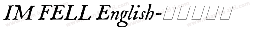 IM FELL English字体转换